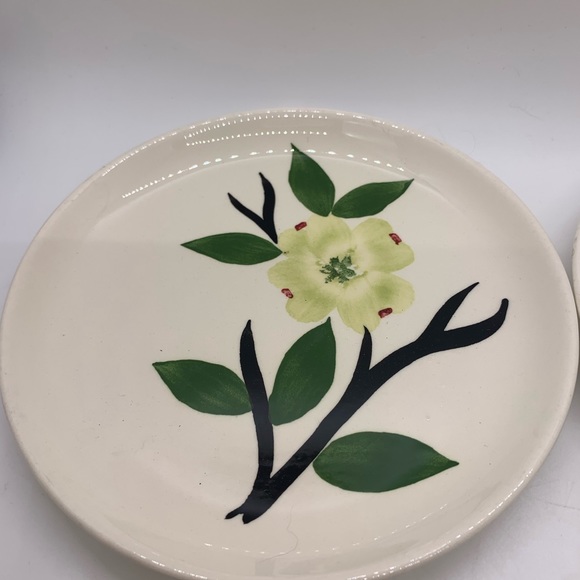 Vintage Blue Ridge Pottery MCM JONI DIXIE Dogwood design plates - Picture 2 of 6